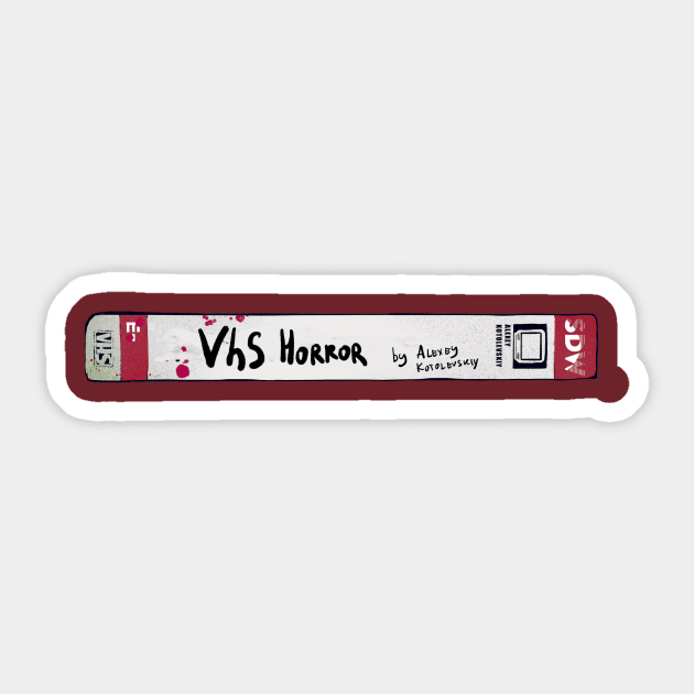 VHS horror 80s Sticker by Kotolevskiy